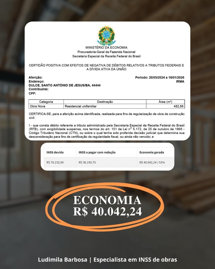 Caso 3: economia de R$ 40.042,24