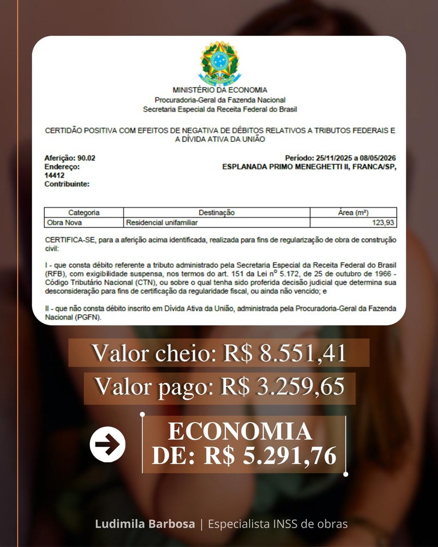 Caso 6: economia de R$ 5.291,76